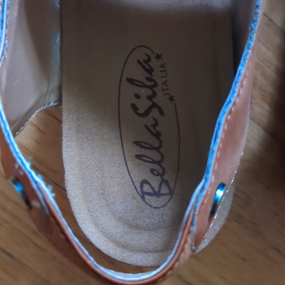 Vegan leather wedge sandals - Picture 4 of 6